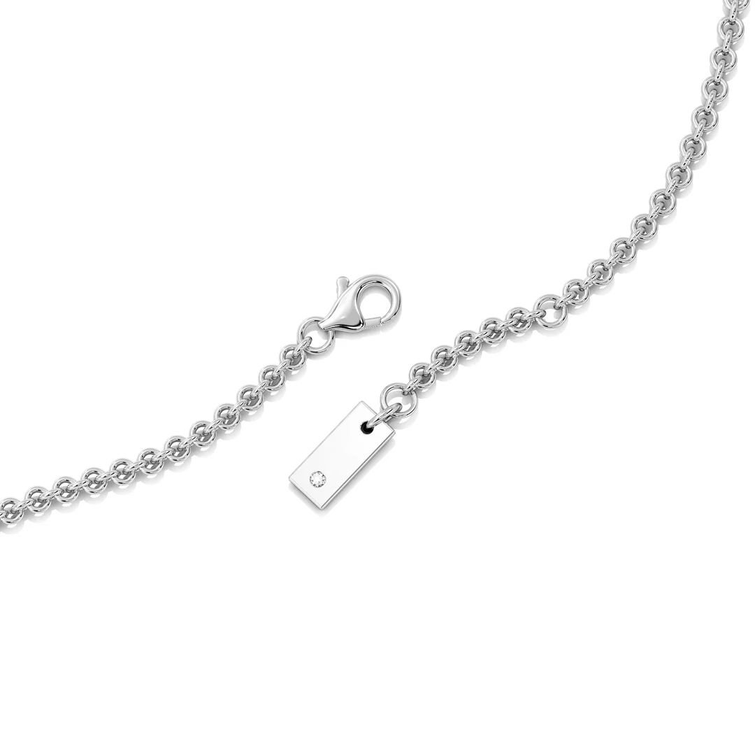 Heart Diamond Station Necklace - Image 12