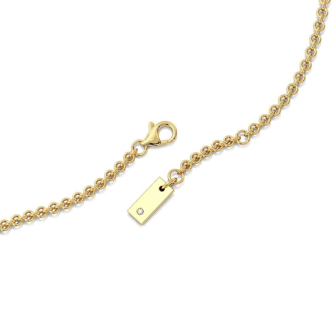 Heart Diamond Station Necklace - Image 4