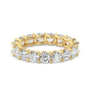 Round Lab-Grown Diamond Scallop Eternity Band
