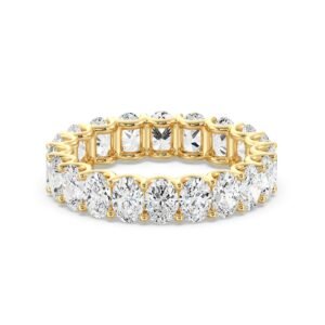 Oval Scallop Eternity Band