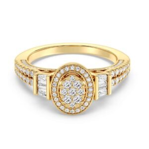 Oval Halo Engagement Ring