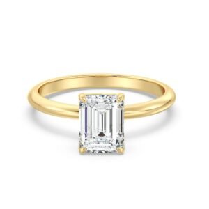Emerald Cut Solitaire Ring