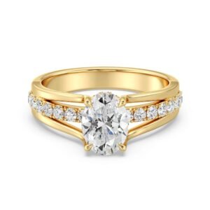 Oval Halo Engagement Ring