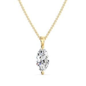 Marquise-Cut Solitaire Pendant