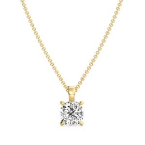 Cushion-Cut Solitaire Pendant