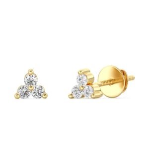 Lab Grown Diamond Trinity Stud Earrings