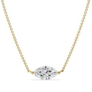 Marquise Solitaire Pendant Necklace
