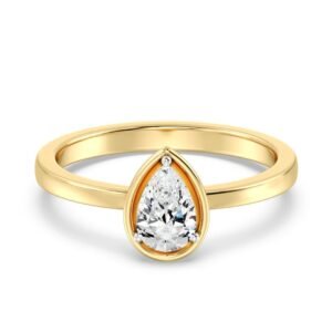 0.50 ct Pear-cut Solitaire Ring