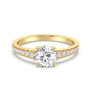 1 ct Round Cut Diamond Solitaire Engagement Ring