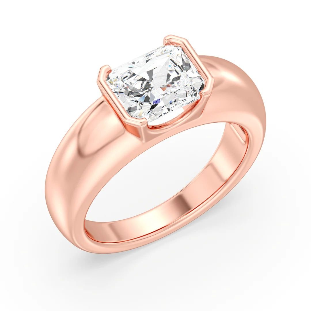 Radiant Solitaire Ring - Image 12