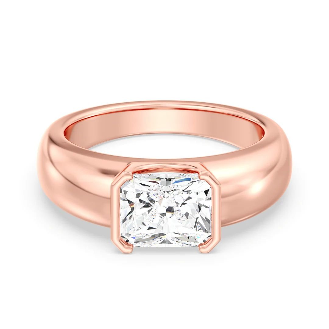 Radiant Solitaire Ring - Image 11
