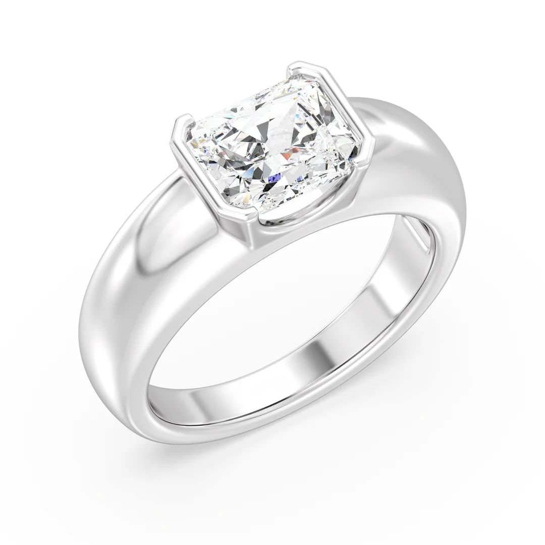 Radiant Solitaire Ring - Image 7