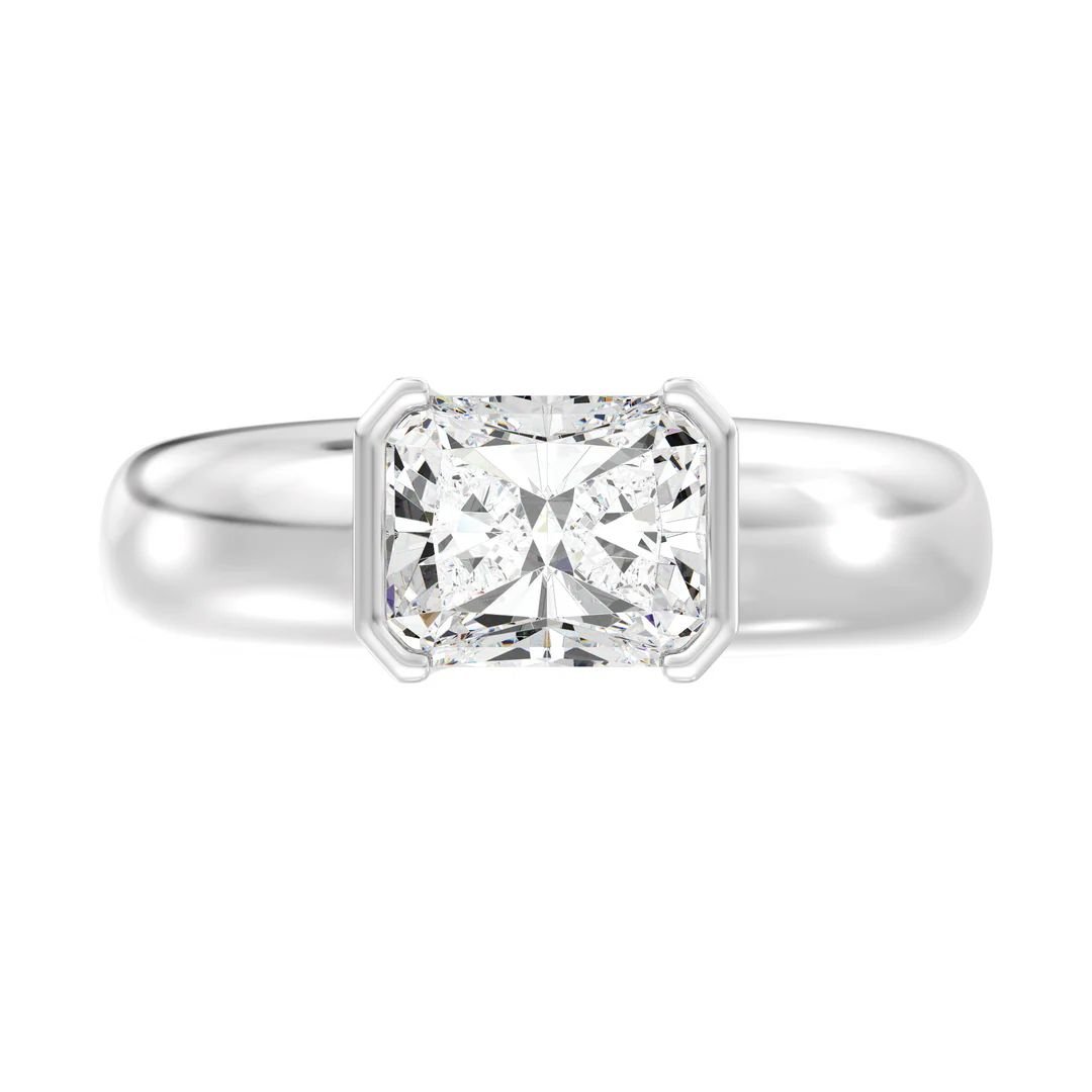 Radiant Solitaire Ring - Image 8