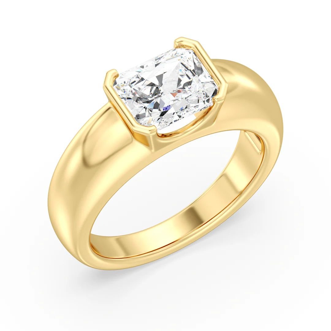 Radiant Solitaire Ring - Image 3