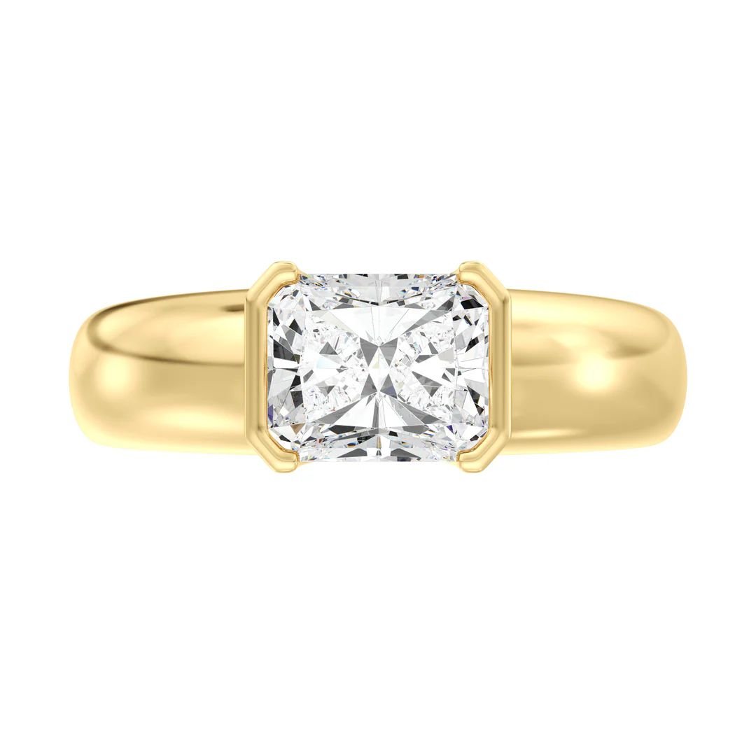 Radiant Solitaire Ring - Image 4