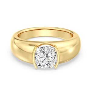 Cushion Solitaire Ring