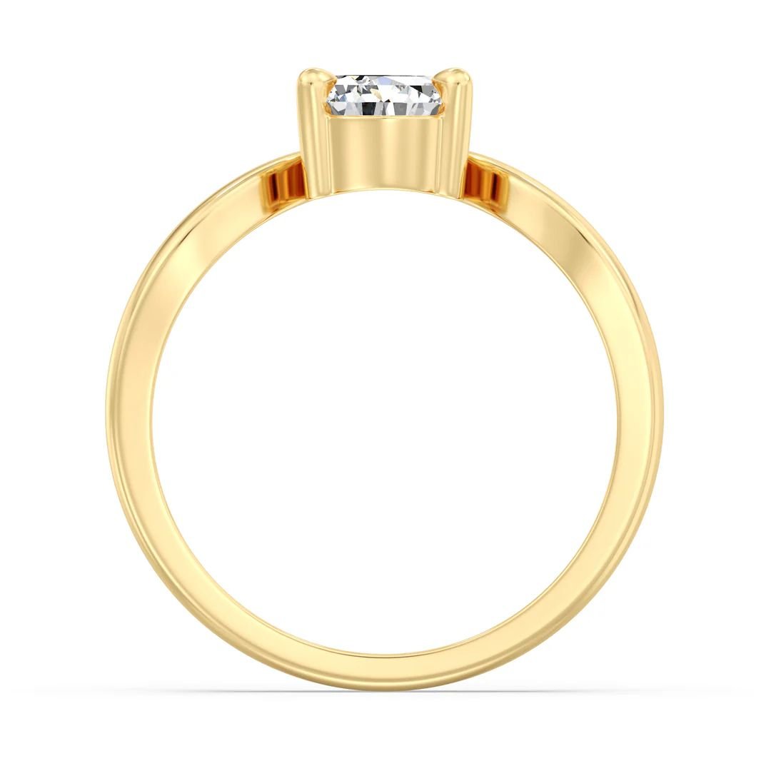 Pear Solitaire Ring - Image 4