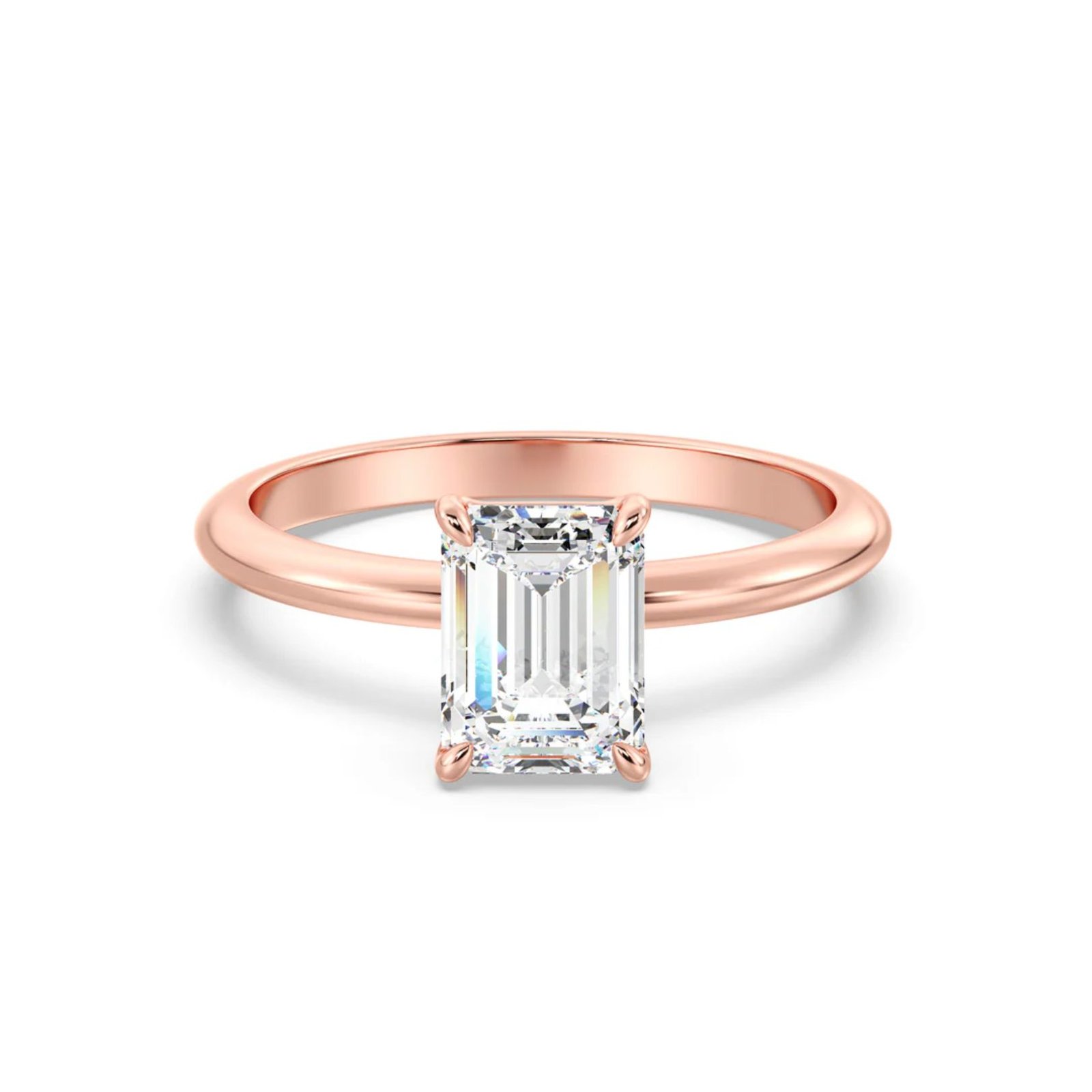 Emerald Solitaire Ring - Image 9