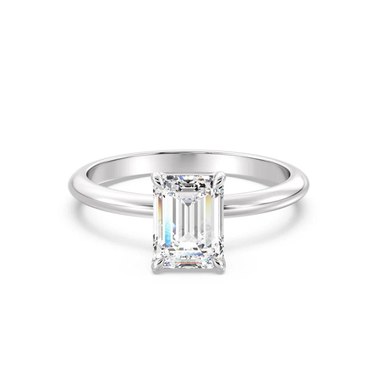 Emerald Solitaire Ring - Image 5
