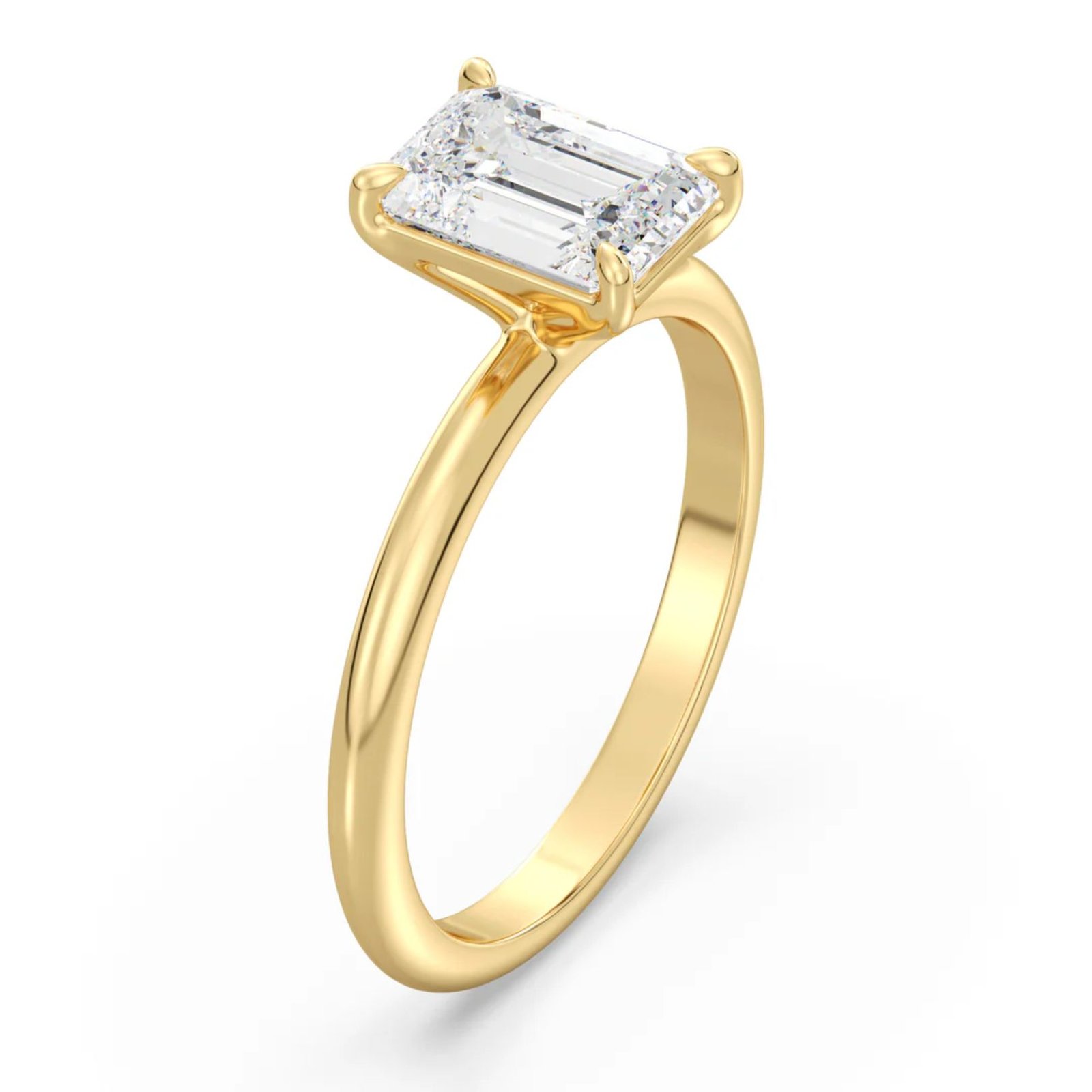 Emerald Solitaire Ring - Image 2
