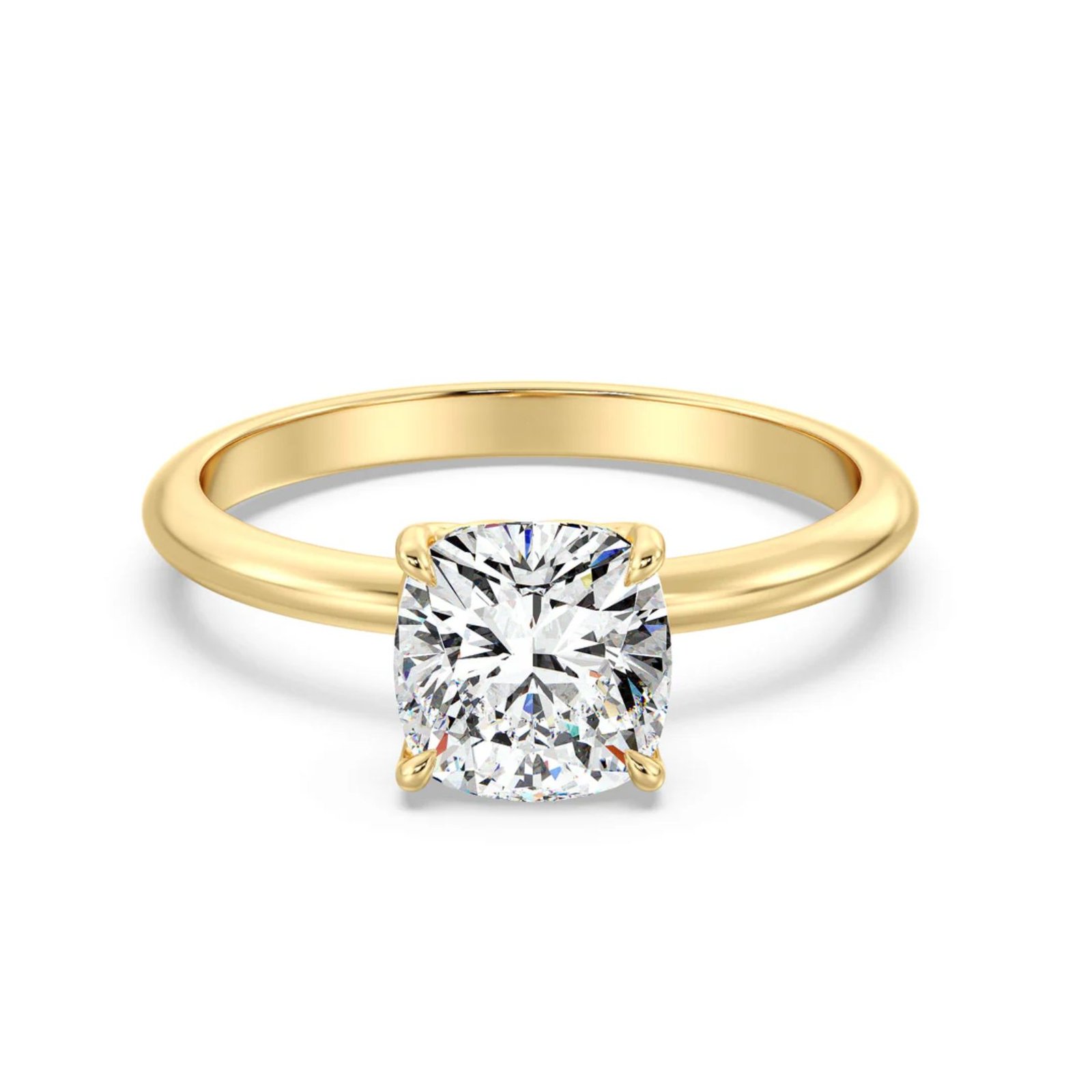 Cushion Solitaire Ring