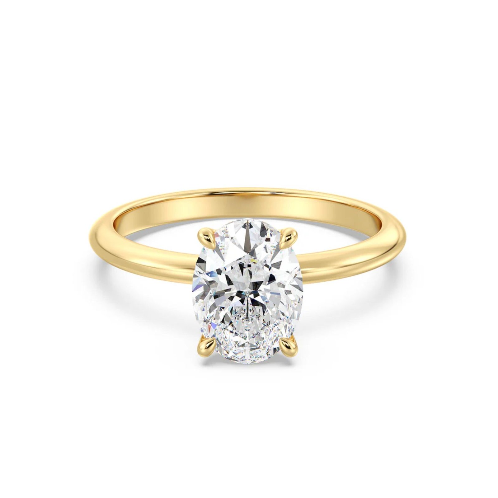Oval Solitaire Ring