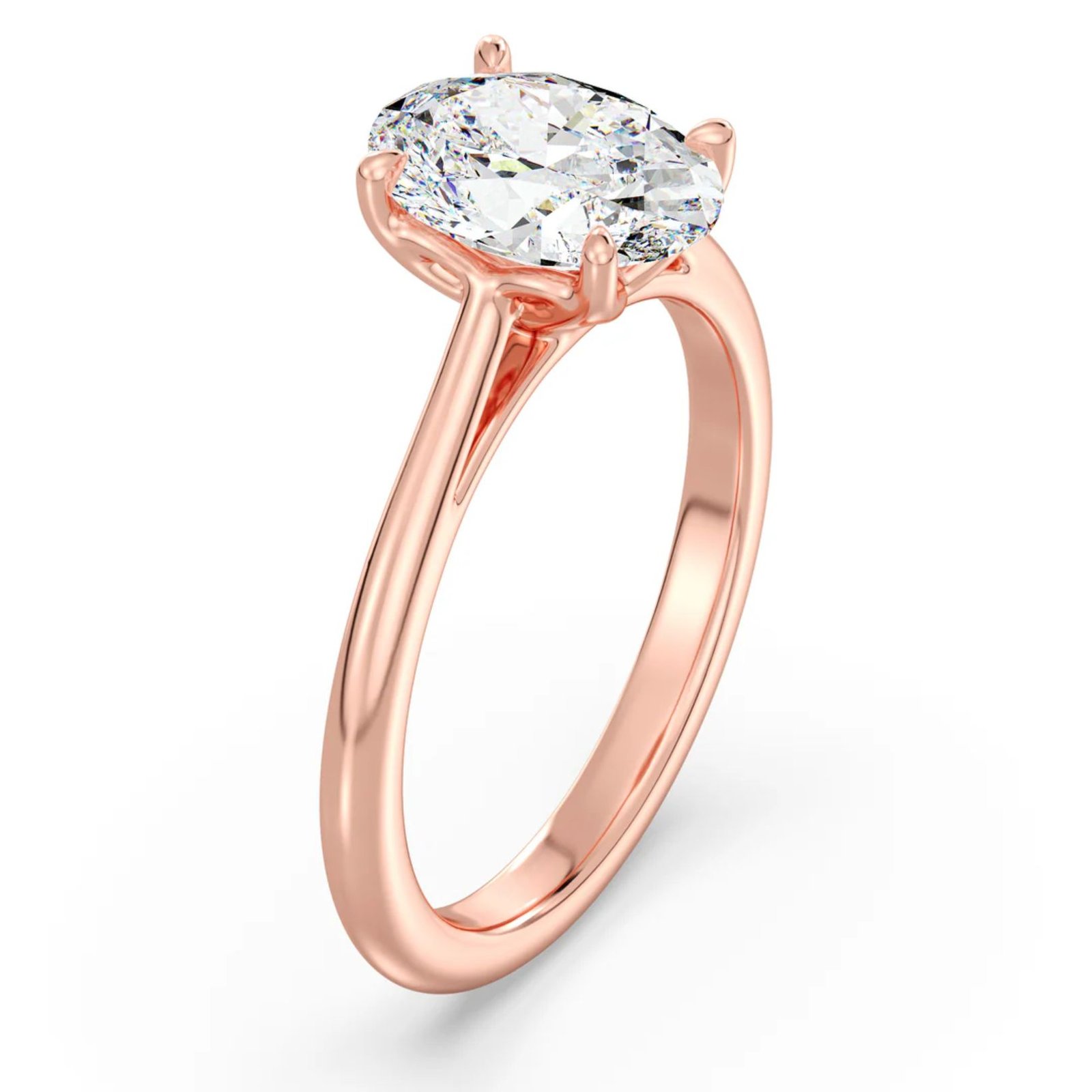 Oval Solitaire Ring - Image 10