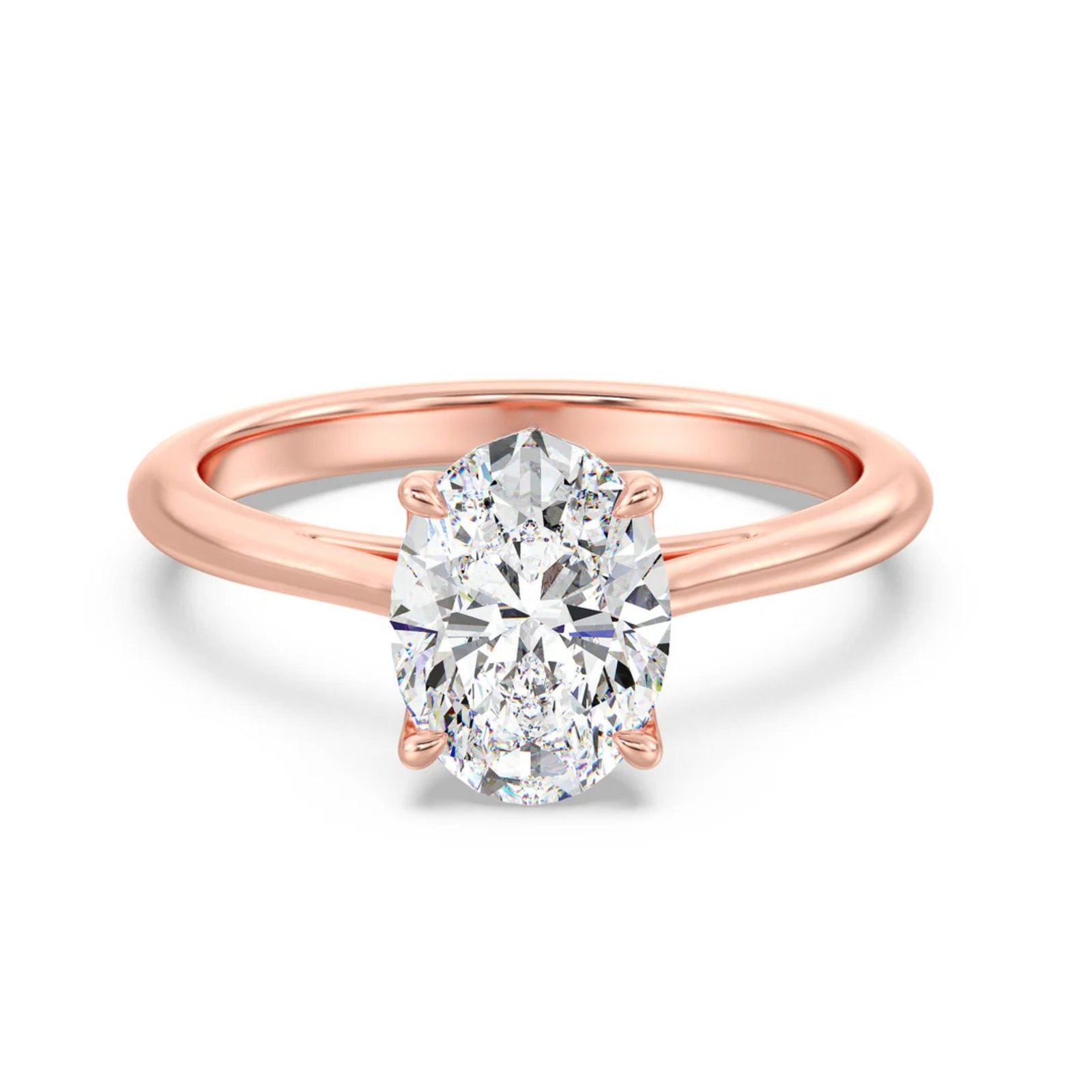 Oval Solitaire Ring - Image 9