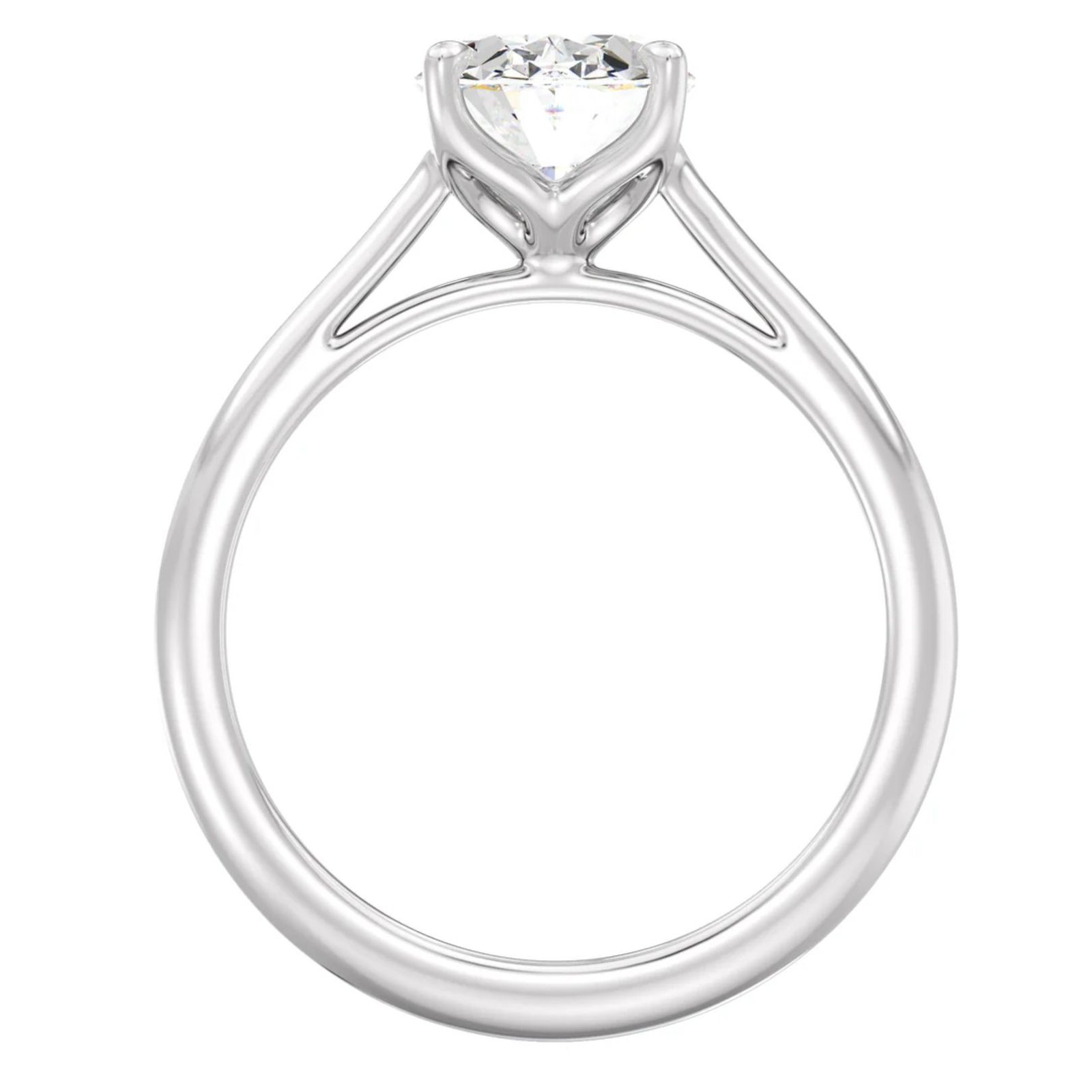 Oval Solitaire Ring - Image 8