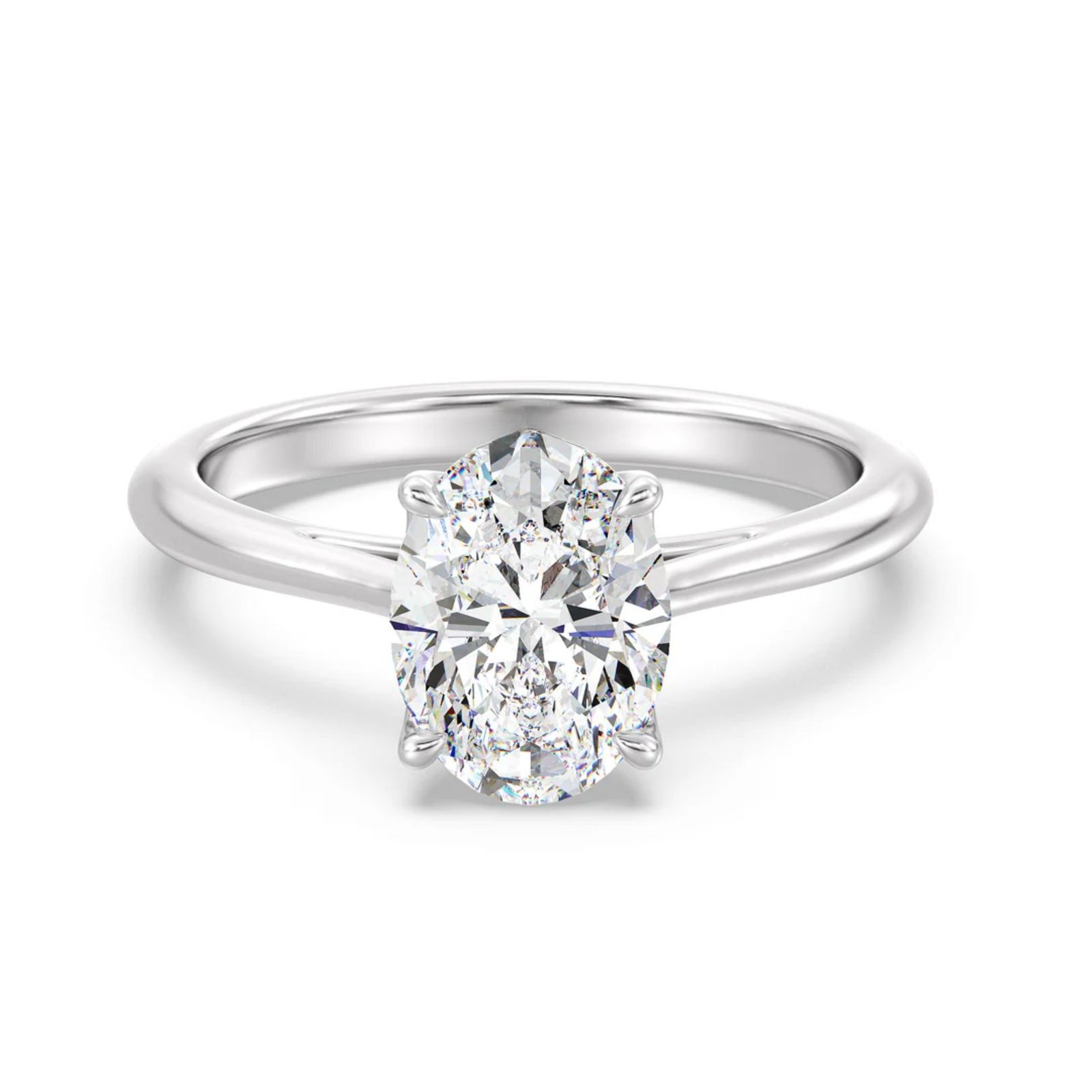 Oval Solitaire Ring - Image 5