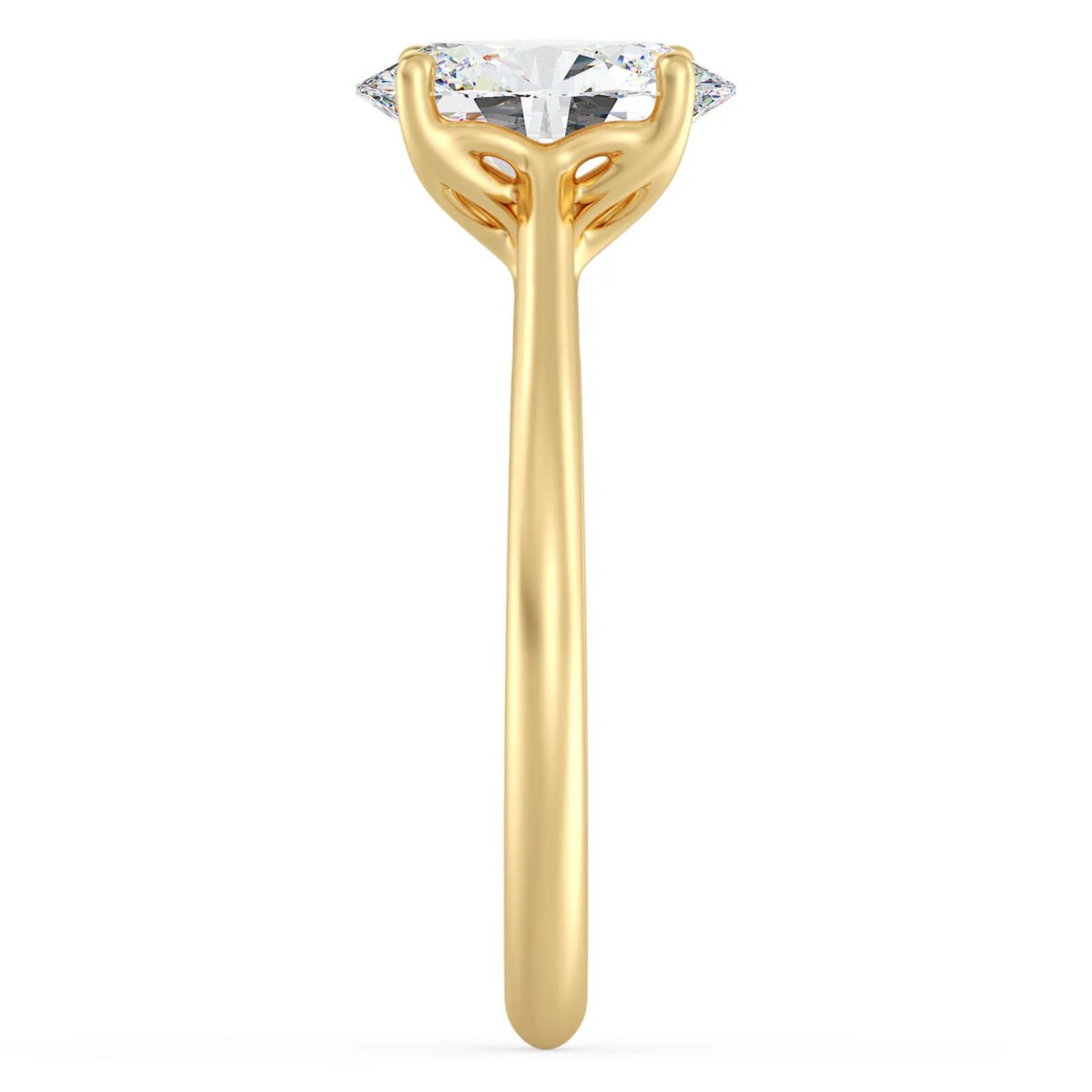 Oval Solitaire Ring - Image 3