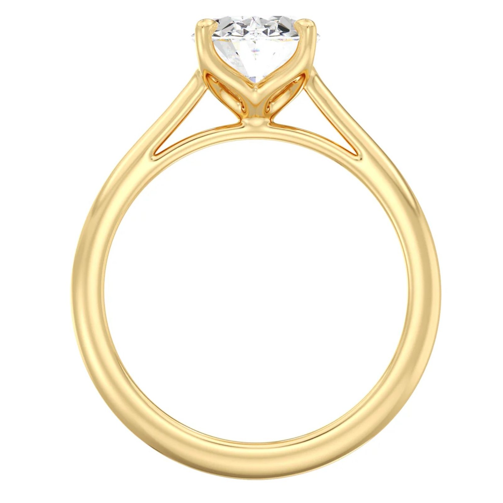 Oval Solitaire Ring - Image 4