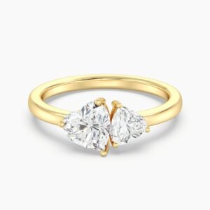 Toi et Moi Double Heart Ring