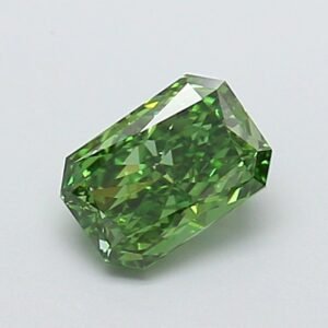 Radiant 1.02ct VS2 Fancy Vivid Green Lab Grown Diamond