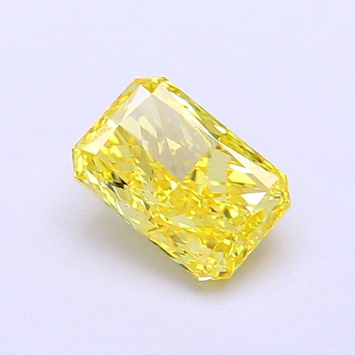 Radiant 1.09ct VS2 Fancy Vivid Yellow Lab Grown Diamond