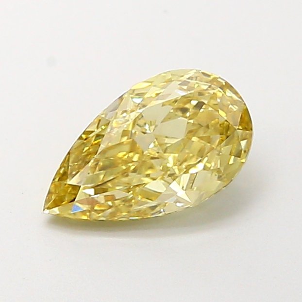 Pear 1.26ct VS2 Fancy Intense Yellow Lab Grown Diamond