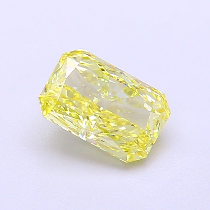 Radiant 1.14ct VVS2 Fancy Vivid Yellow Lab Grown Diamond