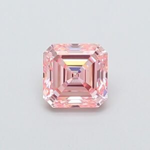 Sq Emerald 1.03ct VS1 Fancy Intense Pink Lab Grown Diamond