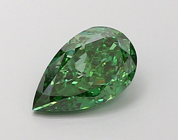 PEAR 0.35ct VS1 FANCY VIVID GREEN Lab Grown Diamond