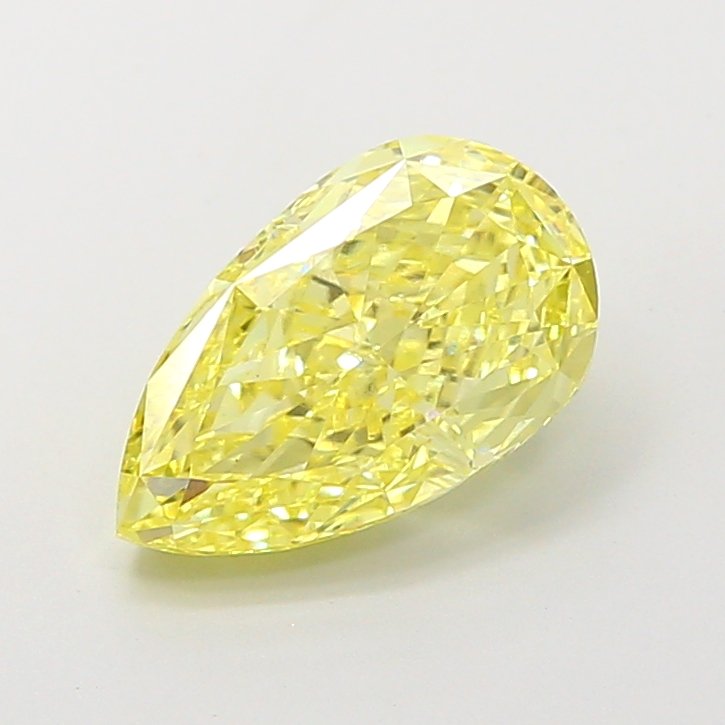 Pear 1.31ct VS1 Fancy Intense Yellow Lab Grown Diamond