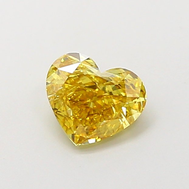 Heart 0.82ct VS2 Fancy Intense Brownish Yellow Lab Grown Diamond