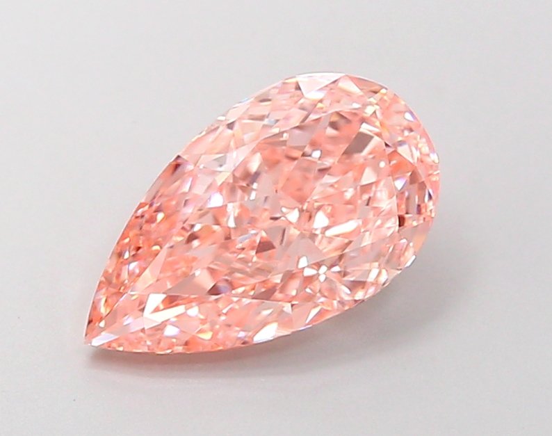Pear 1.9ct VVS2 Fancy Vivid Pink Lab Grown Diamond