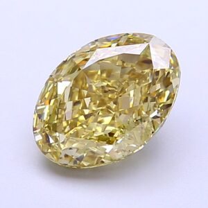 Oval 2.53ct VS1 Fancy Light Yellow Lab Grown Diamond