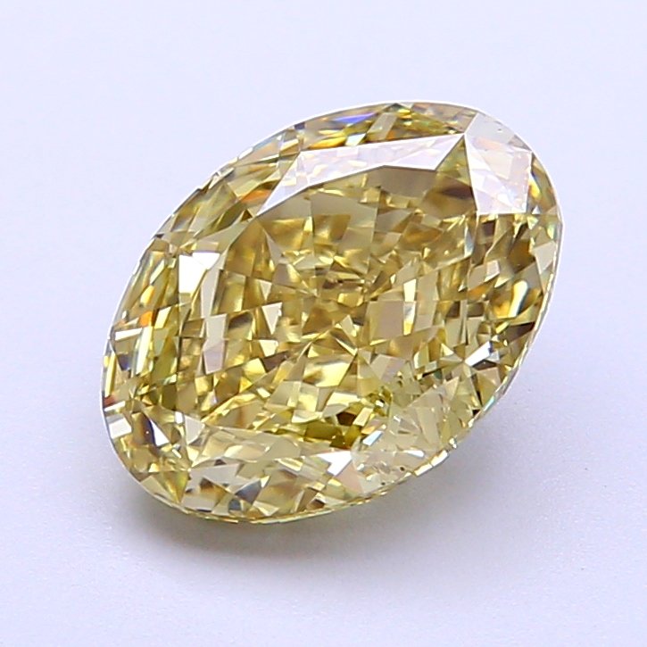 Oval 2.53ct VS1 Fancy Light Yellow Lab Grown Diamond