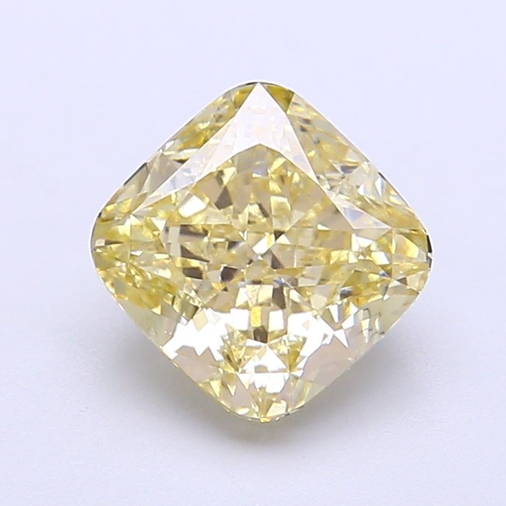 Cushion 2.01ct VS1 Fancy Light Yellow Lab Grown Diamond