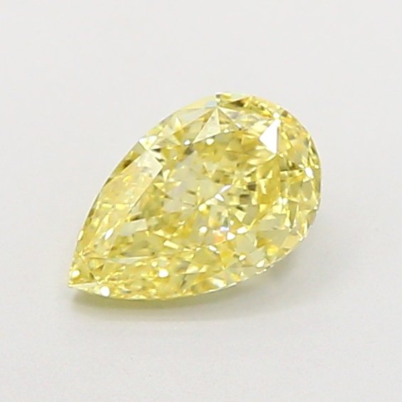 Pear 1.02ct VS1 Fancy Intense Yellow Lab Grown Diamond