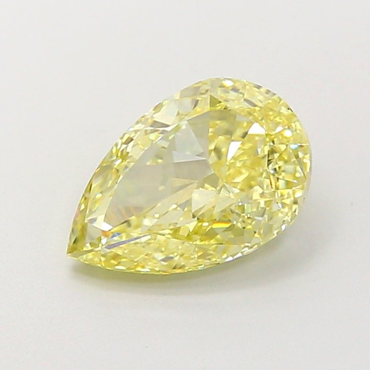 Pear 2ct VS1 Fancy Light Yellow Lab Grown Diamond