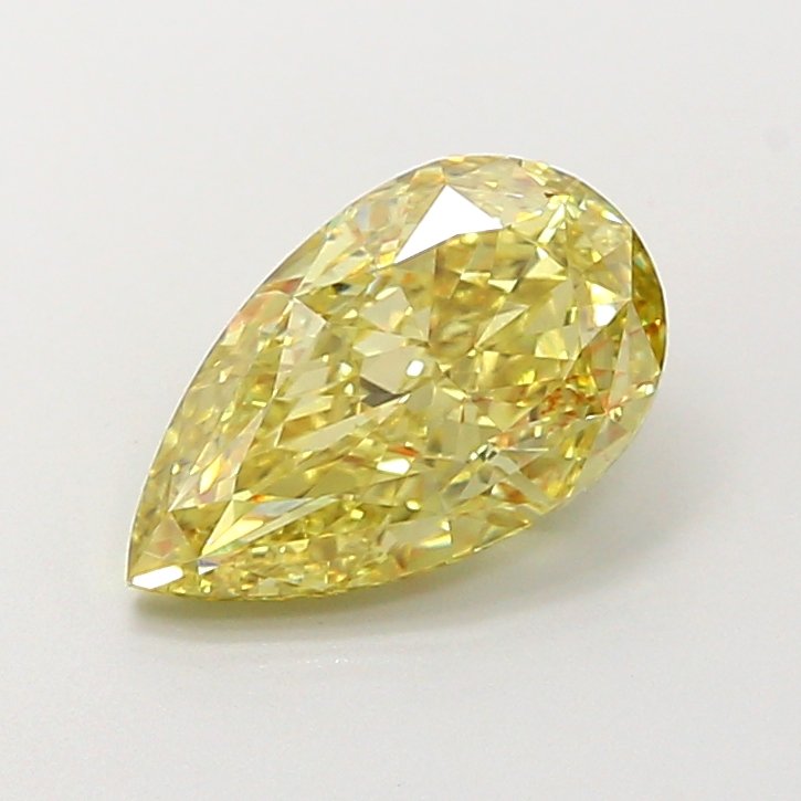 Pear 2.02ct VVS2 Fancy Intense Yellow Lab Grown Diamond