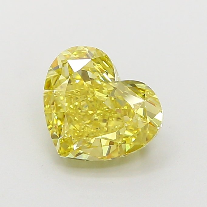 Heart 2.02ct VS1 Fancy Intense Yellow Lab Grown Diamond