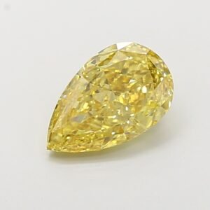 Pear 2.03ct SI1 Fancy Intense Yellow Lab Grown Diamond